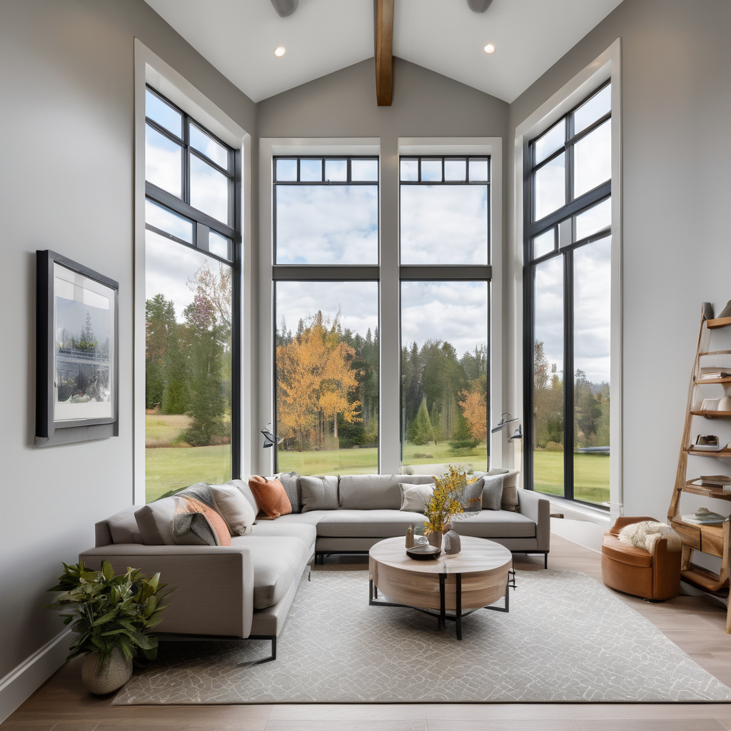 Premium window company project completion with professional architectural photography and natural lighting